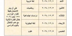 مديرية تعليم القاهرة تعلن مقترح جداول امتحانات شهر نوفمبر - عرب فايف