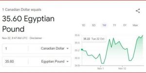 سعر الدولار الكندي اليوم الجمعة 22 نوفمبر 2024 - عرب فايف