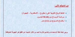 ظواهر جوية وتحذيرات.. «الأرصاد» تكشف حالة الطقس غدا الاثنين - عرب فايف