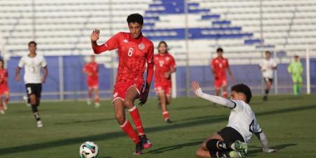 التعادل السلبي يحسم الشوط الأول بين مصر وتونس بدورة شمال أفريقيا - عرب فايف