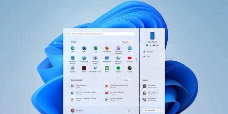 Windows 11 يدمج هاتف آيفون في قائمة ابدأ لنقل الملفات والرسائل والمزيد - عرب فايف