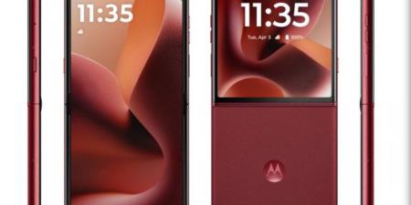 تسريب صور جذابة لهاتف Motorola Razr 60 Ultra باللون الأحمر - عرب فايف