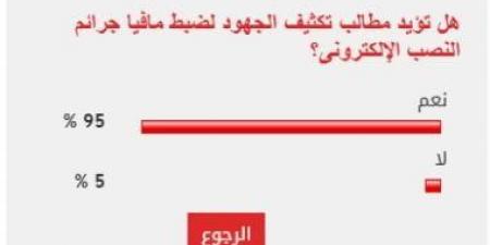 95% من القراء يطالبون بتكثيف حملات ضبط مافيا جرائم النصب الإلكترونى - عرب فايف