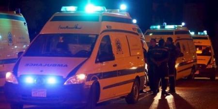 إصابة 9 أشخاص في اصطدام ميكروباص برصيف طريق الفيوم الصحراوي - عرب فايف