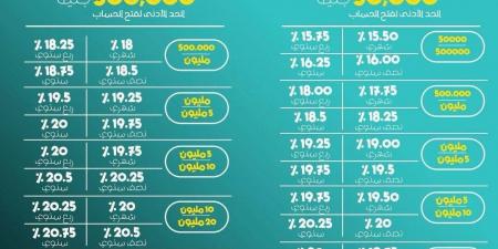 أسعار فائدة حسابات توفير جولدن بلس و E-Golden Saving من البنك العربي الافريقي الدولي  - عرب فايف