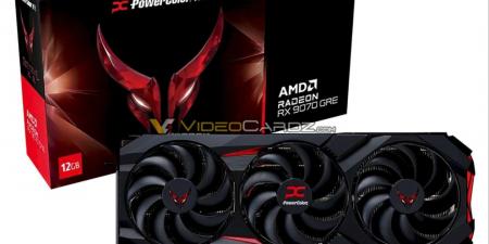 كرت الشاشة PowerColor Radeon RX 9070 GRE يظهر بـ 12GB VRAM وتبريد ثلاثي - عرب فايف
