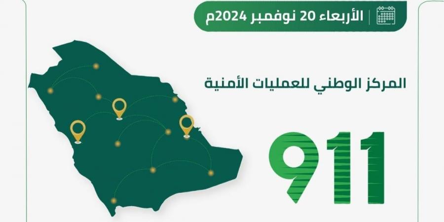 في 3 مناطق.. مركز "911" يتلقّى 83334 مكالمة خلال 24 ساعة - عرب فايف