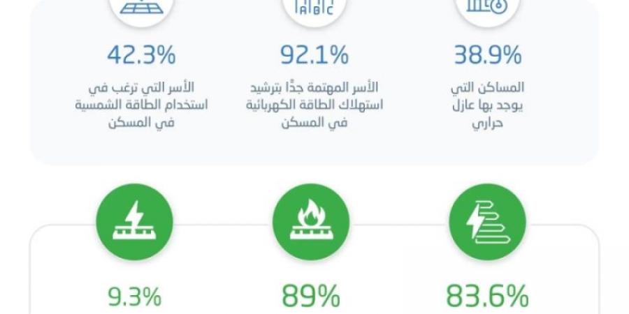 "الإحصاء" تنشر إحصاءات استهلاك الطاقة الكهربائية للقطاع السكني لعام 2023م - عرب فايف