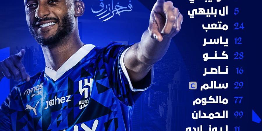 ميتروفيتش احتياطيا.. التشكيل الرسمي لمباراة الهلال السعودي والغرافة القطري في دوري أبطال آسيا للنخبة - عرب فايف