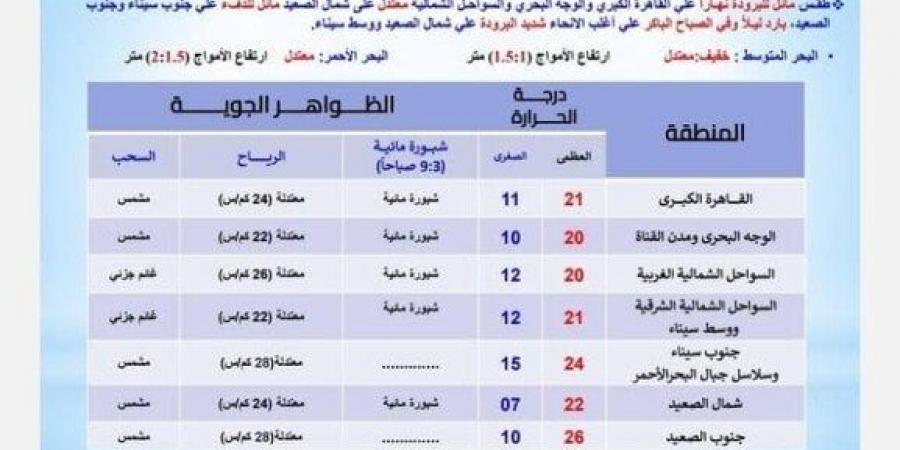 احذرِ الشبورة.. بيان عاجل من الأرصاد بشأن حالة الطقس اليوم الاثنين 16 ديسمبر 2024 - عرب فايف