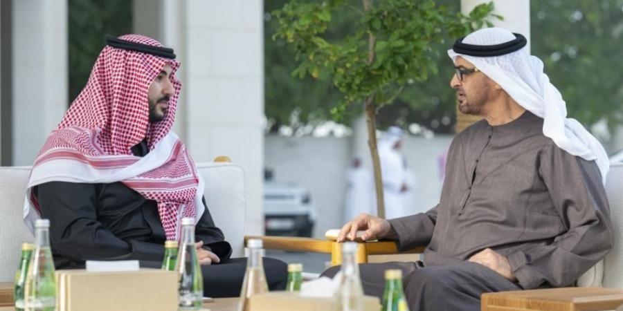 محمد بن زايد يبحث العلاقات الأخوية مع وزير الدفاع السعودي - عرب فايف