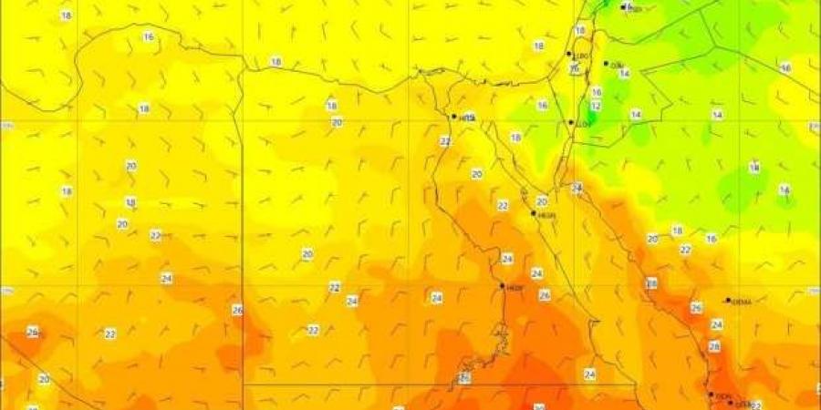 «الأرصاد»: ارتفاعات ملحوظة في درجات الحرارة بمحافظات جنوب البلاد والبحر الأحمر - عرب فايف