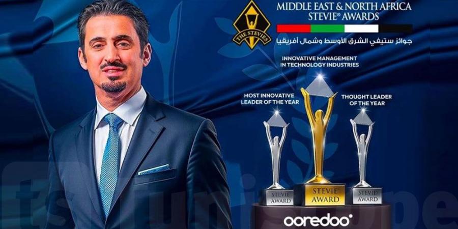 منصور راشد الخاطر، الرئيس التنفيذي ل Ooredoo تونس، يفوز بثلاث جوائز في جوائز ستيفي الشرق الأوسط وشمال أفريقيا 2025 - عرب فايف