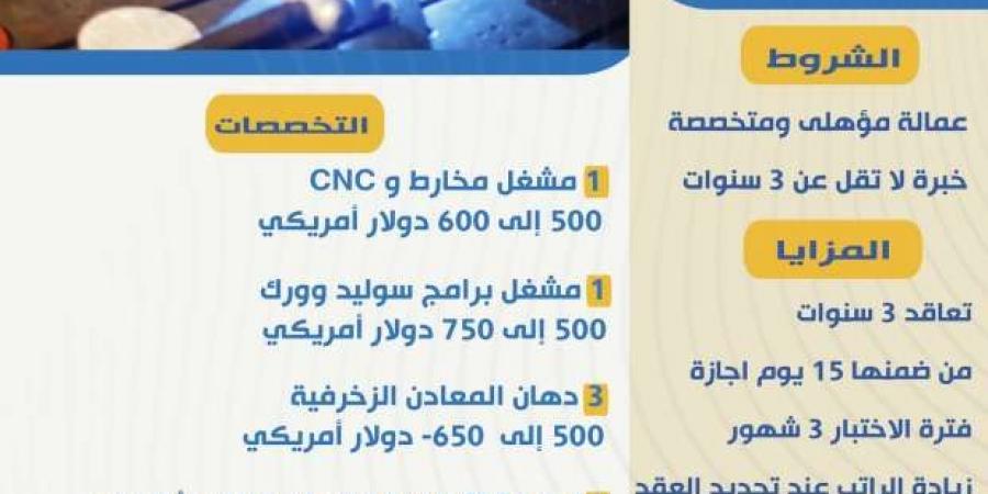 14 وظيفة جديدة في الخارج براتب يصل لـ750 دولارا.. اعرف كيفية التقديم - عرب فايف