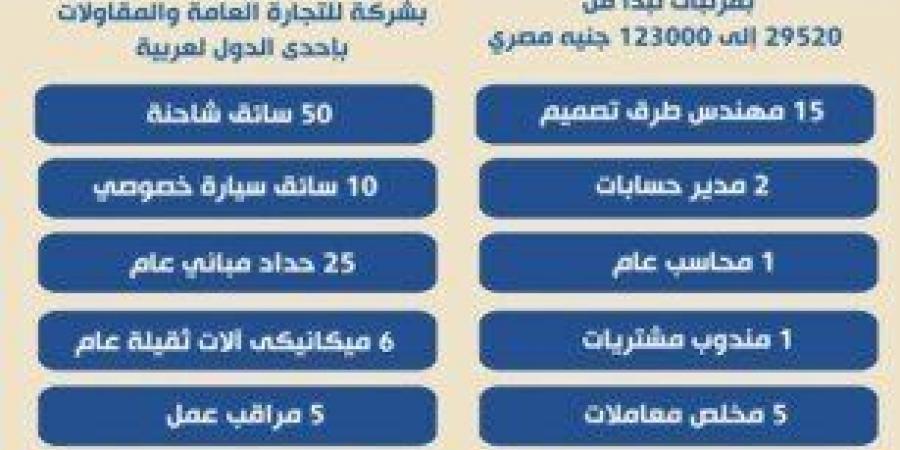 مرتبات تصل لـ 123 ألف جنيه.. «العمل» توفر وظائف في دولة عربية (التخصصات والشروط) - عرب فايف