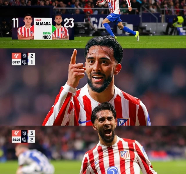 أتلتيكو مدريد ينتصر 3-2 على ريال سوسيداد في الدوري الإسباني