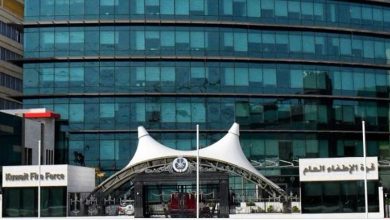 السيطرة الكاملة على حريق خزاني وقود في مطار الكويت الدولي بنجاح