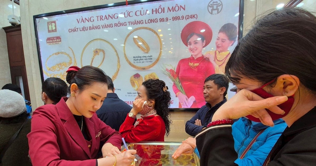 تراجع سعر الذهب في شركة SJC بمقدار 4 ملايين دونغ فيتنامي