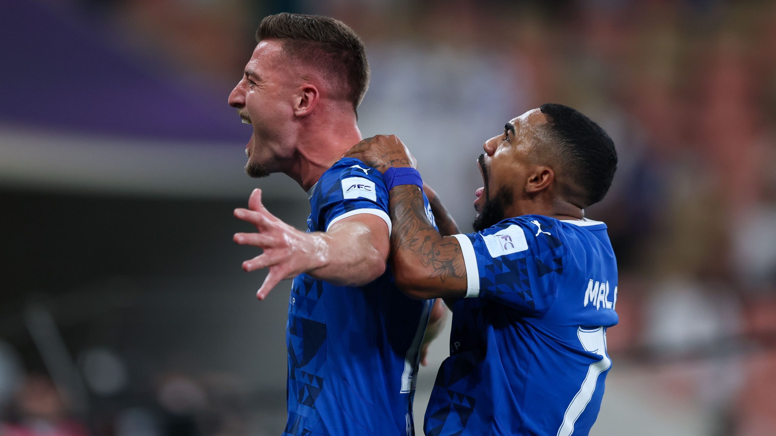 رد رسمي يحسم جدل انتقال مالكوم وميلينكوفيتش سافيتش من الهلال إلى إيطاليا والبرازيل